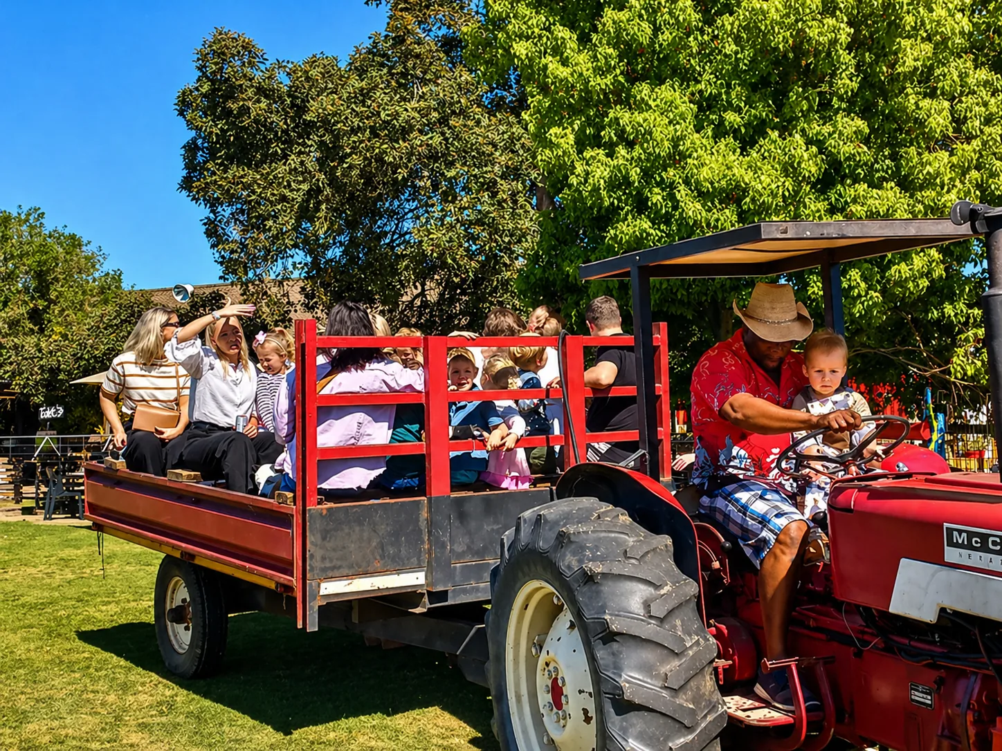 Tractor ride at Lat Wai